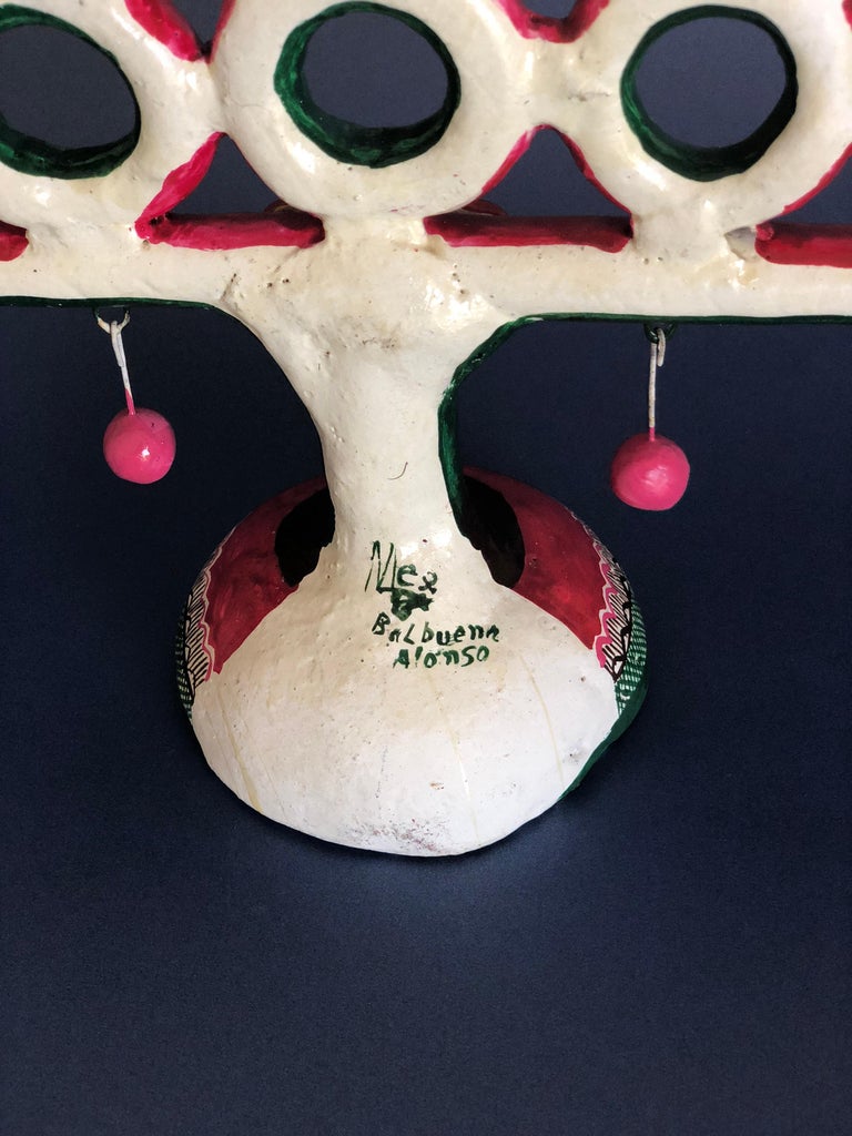 Christmas Tree "Arbol De La Vida" Folk Art Mexico Tree of Life Clay