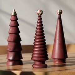 Christmas Tree Ceramic Head, Red, Large, Cedar (Limited Edition)