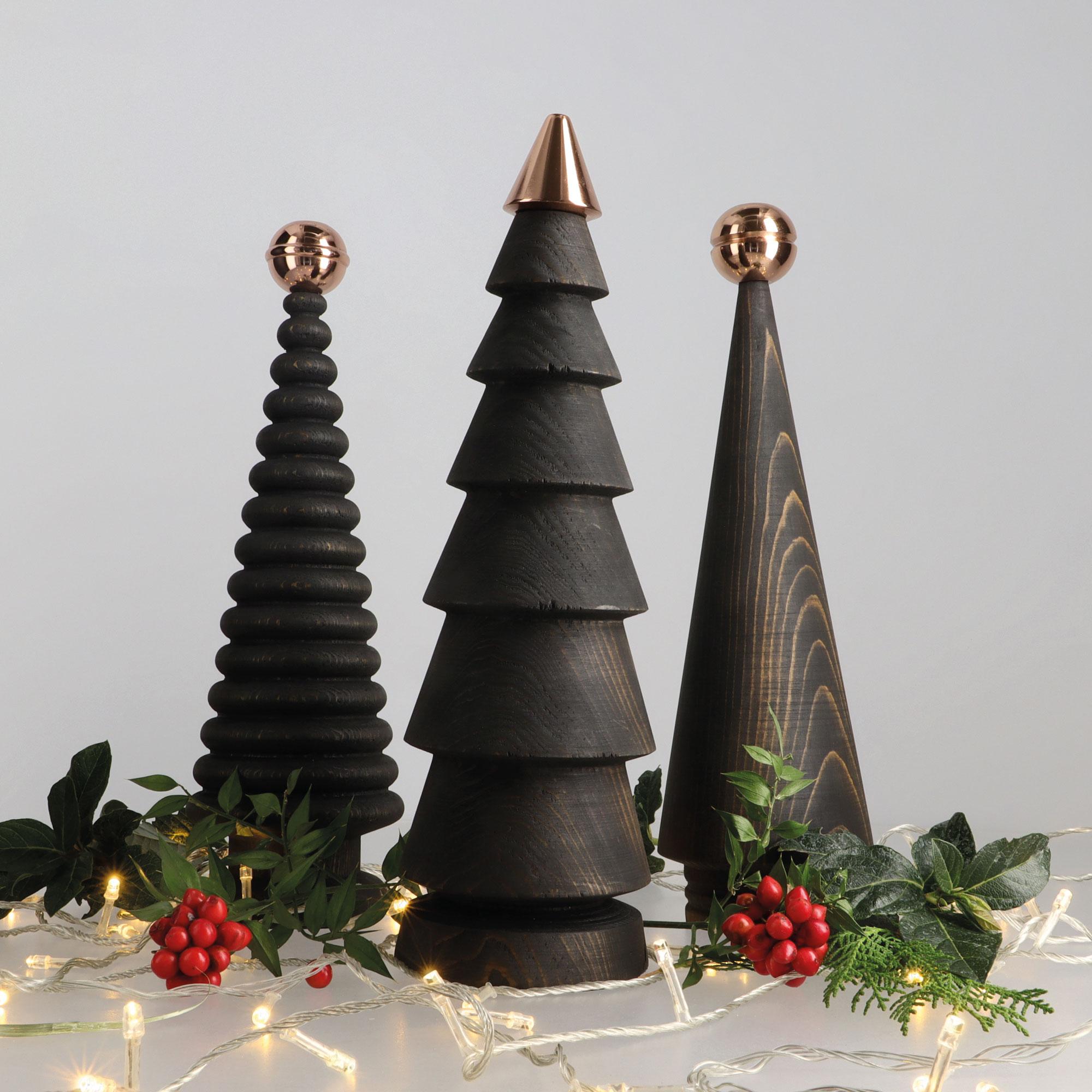 Turco Albero di Natale con testa di bronzo, grande, nero in vendita