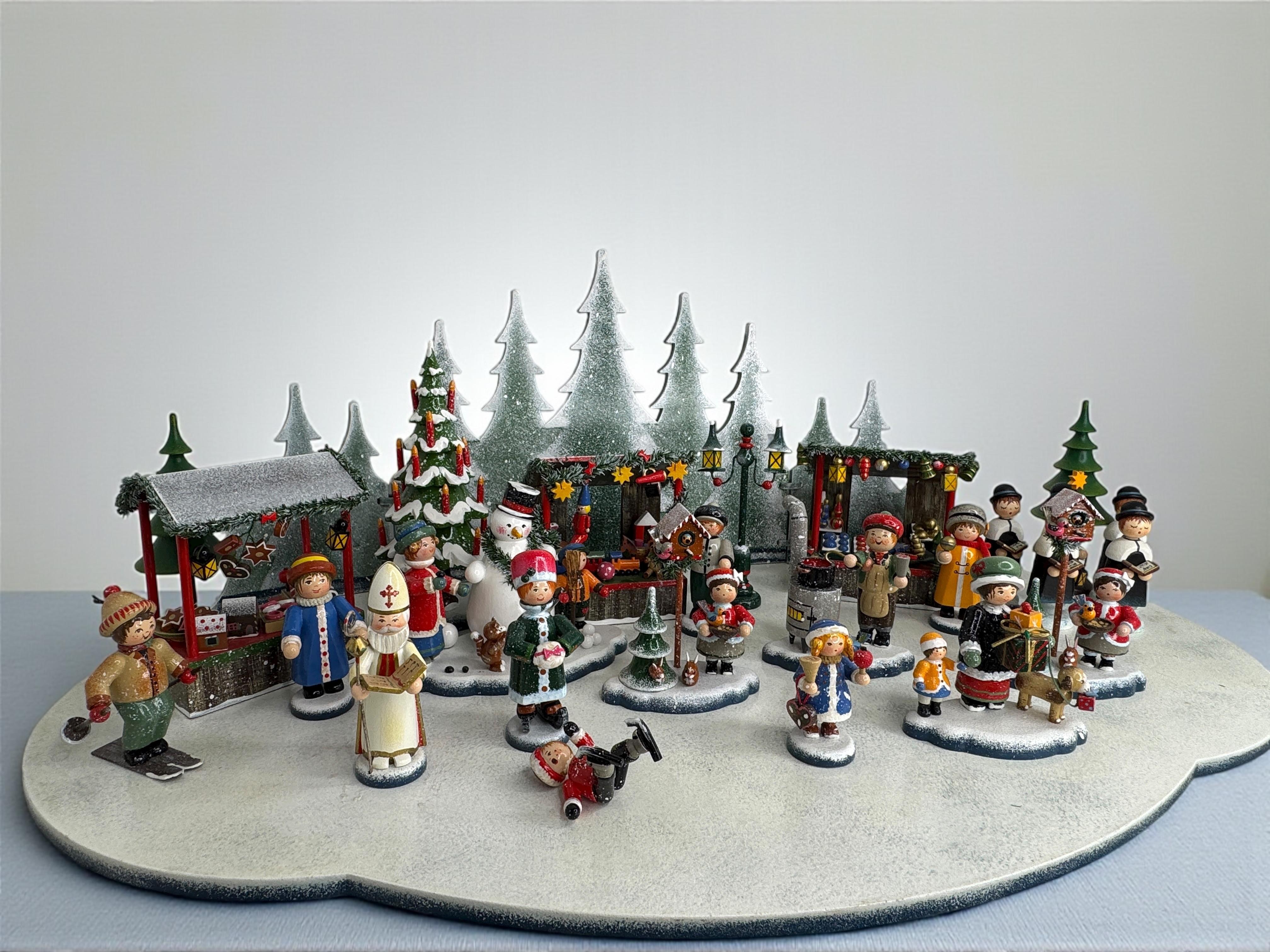 Bois Noël A. Winter Market Kathe Wohlfahrt Rothenburg o.T. en vente