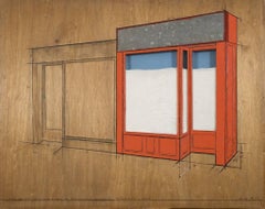 Christo and Jeanne-Claude, Store Front, Project, Orange, 1964-65