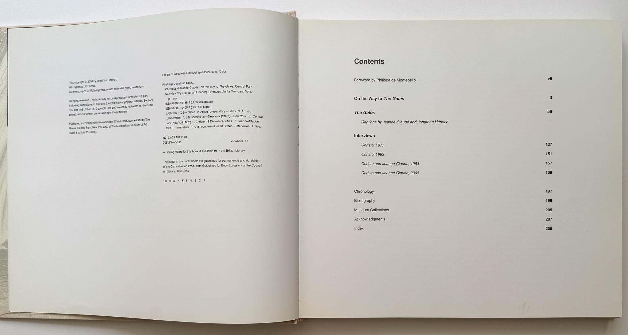 Contemporary Christo and Jeanne-Claude: On the Way to The Gates (Inscribed) For Sale