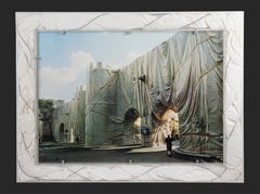 Die Wand - Umwickelte römische Wand von Christo - 1974