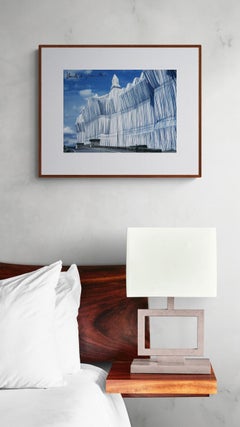 Wrapped Reichstag (I) (German Parliament, Blue Sky)