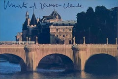 Christo and Jeanne-Claude, Postal artística: El Pont Neuf Envuelto (Firmada a mano)