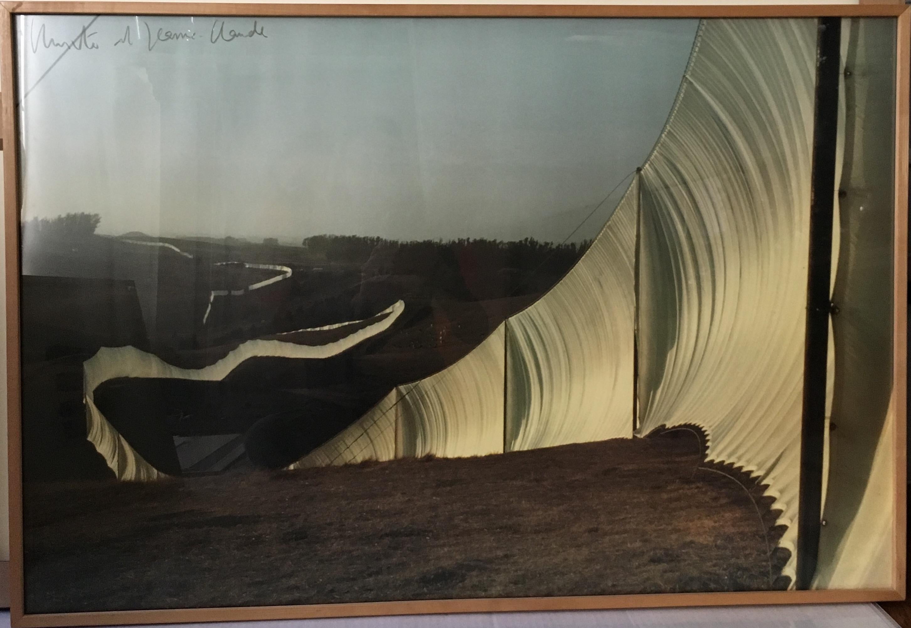 Christo and Jeanne-Claude Running Fence, Sonoma and Marin Counties, CA Print 2