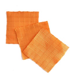 Christo and Jeanne-Claude saffron fabric square from The Gates, 2005