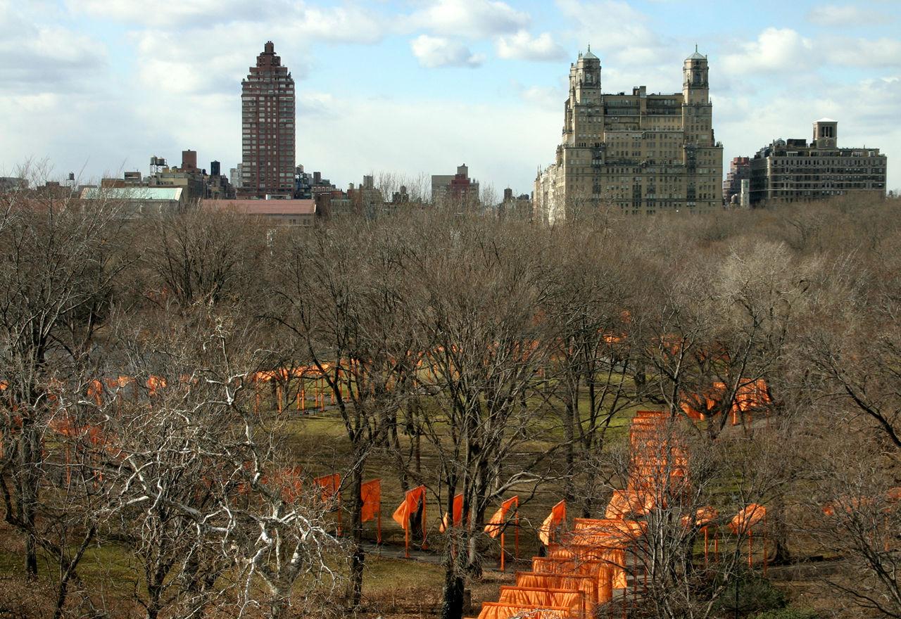 Christo and Jeanne-Claude saffron fabric square from The Gates, 2005 For Sale 2