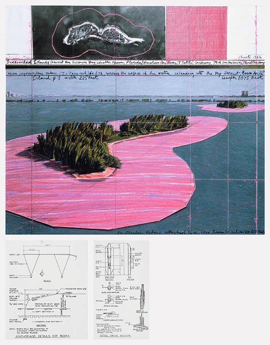 Christo and Jeanne-Claude, Islas Rodeadas - Leporello, Impresión firmada en venta 4