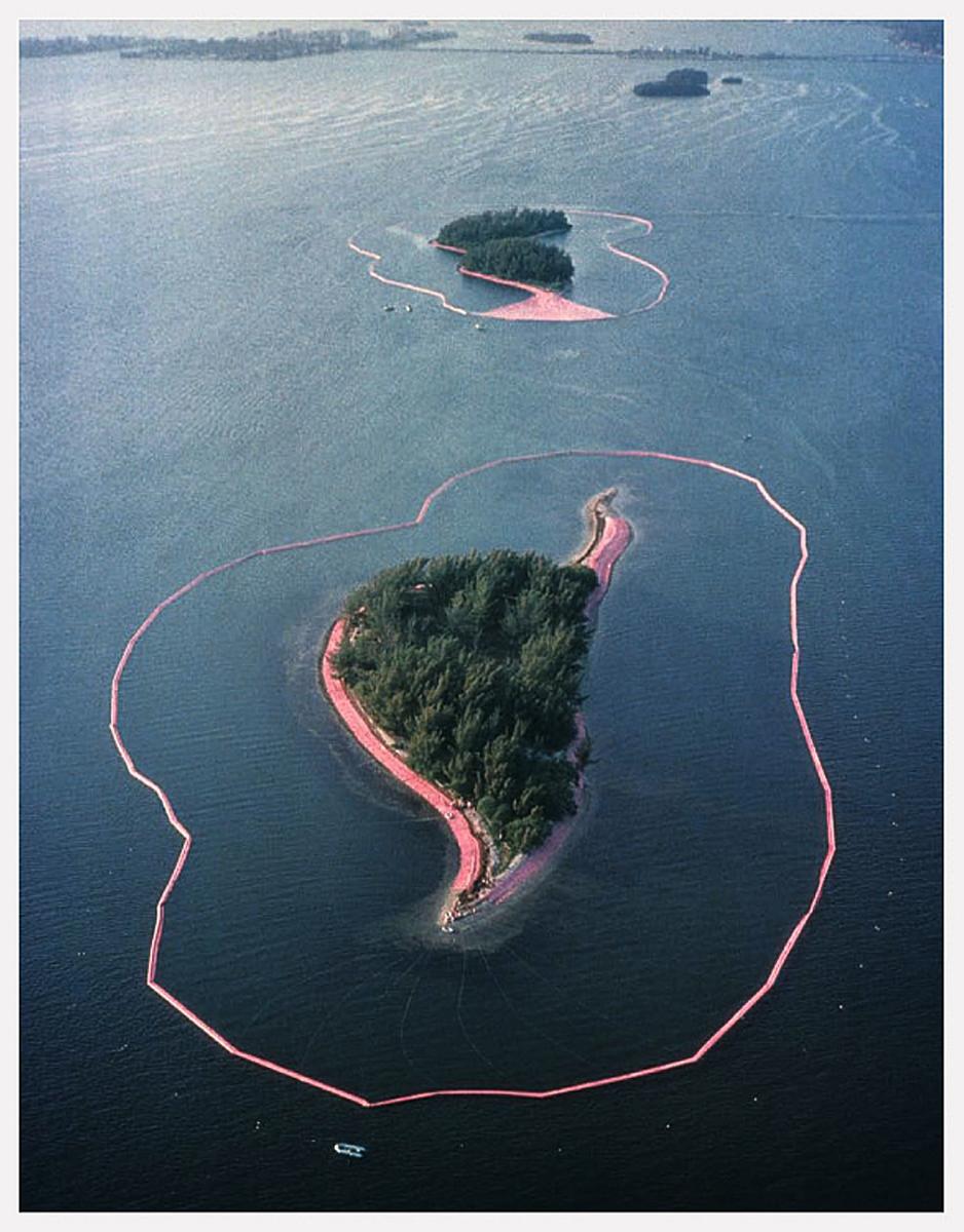 Christo et Jeanne-Claude, îles entourées - Impression signée Leporello en vente 1