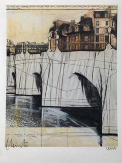 Le Pont Neuf 1985 -- Print, Lithograph by Christo and Jeanne-Claude