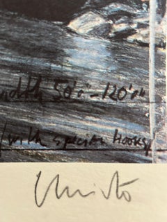 Over the River (From Underneath) Project for the Arkansas River, CO Signed Print