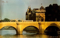 Poster of The Pont Neuf, Paris Wrapped (Hand Signed by Christo)