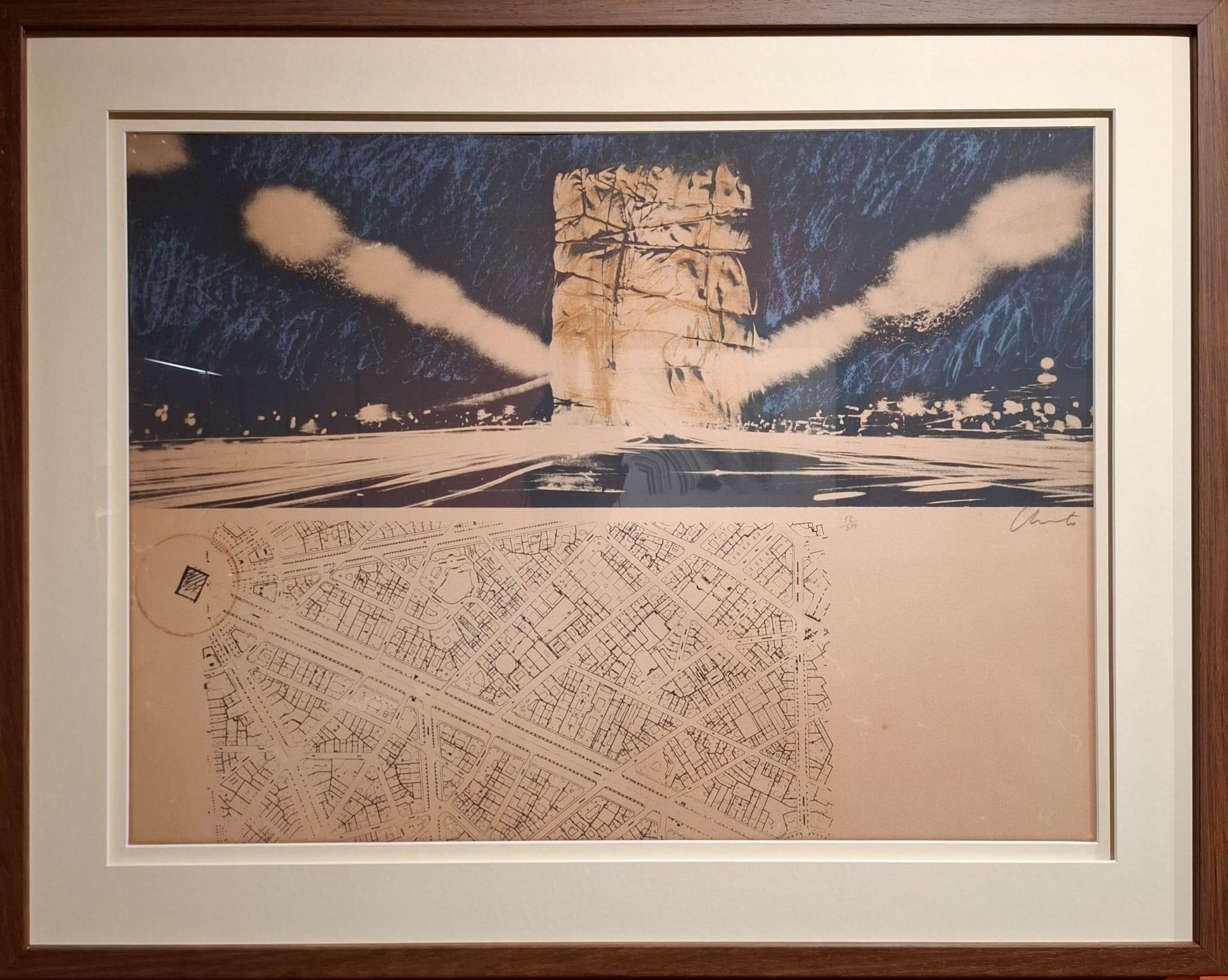 Figurative Print de Christo and Jeanne-Claude - Ptoyecto para el Arco del Triunfo