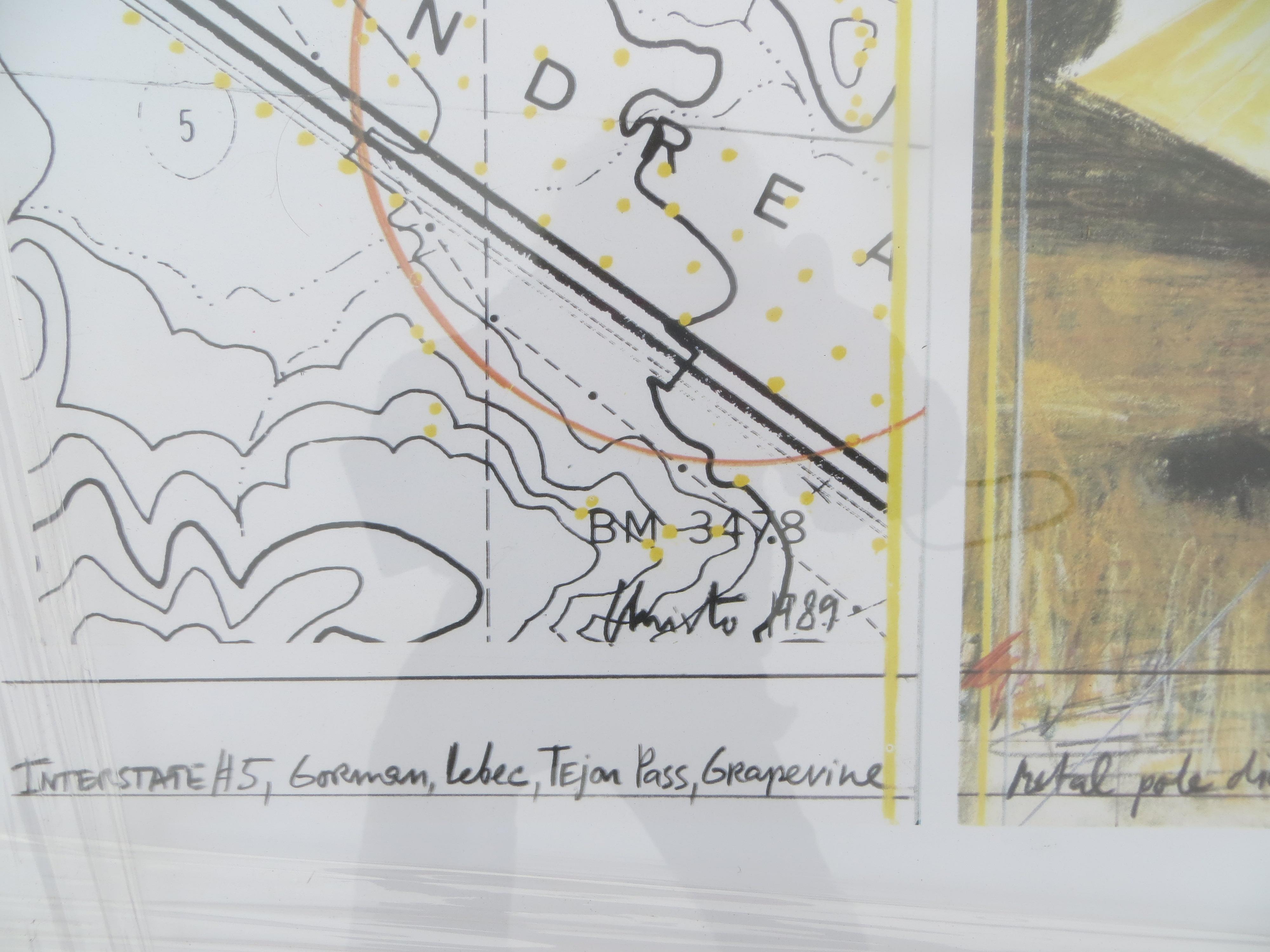 The Ambrellas by Christo Process in California and Japan Lithograph - Contemporary Print by Christo and Jeanne-Claude