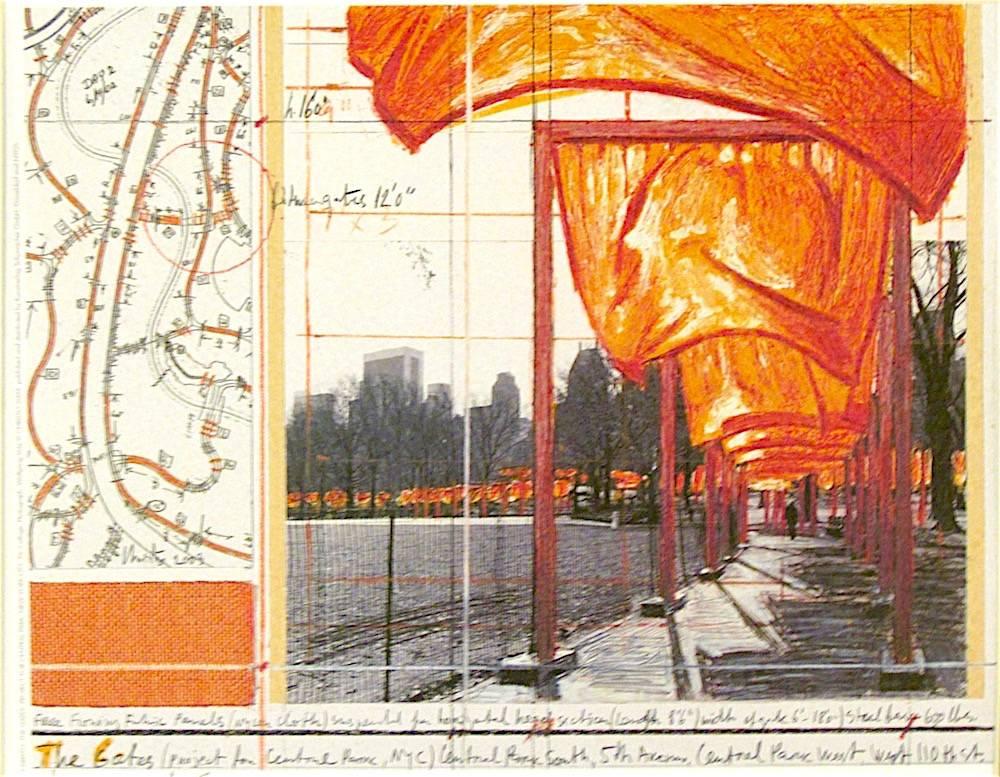 This offset lithograph in colors on wove paper from the Project for Central Park, New York City, was created by the artist in 2004. One of 300 hand-signed in pencil prints, from an unnumbered edition measuring 10 ½ x 12 ½ inches (27 x 32