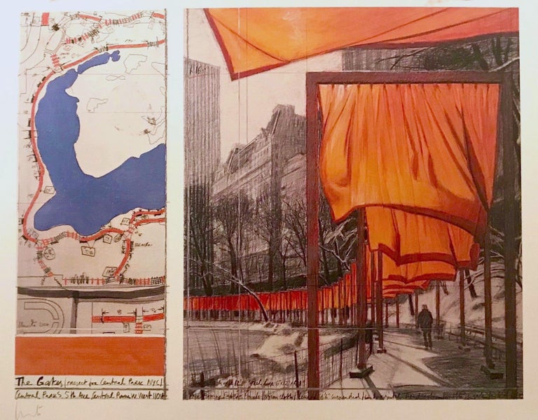 Christo Poster Kunstdruck Bild Offset The Gates XIX 70x100cm