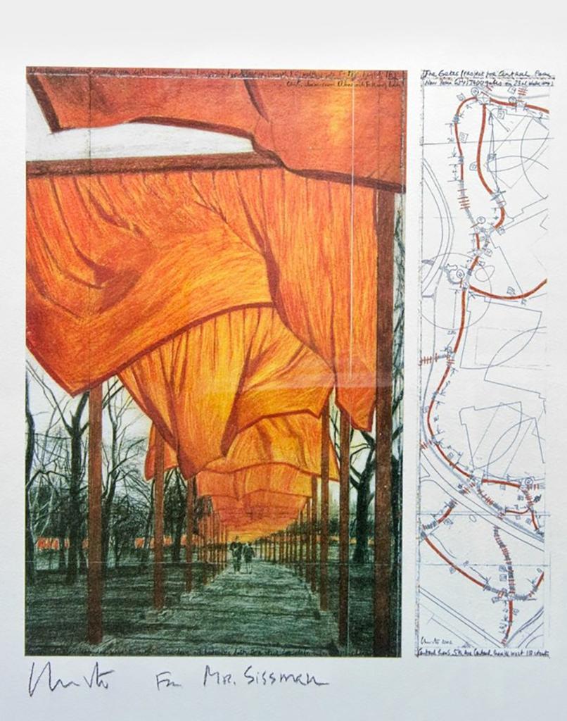 Christo and Jeanne-Claude Landscape Print - The gates