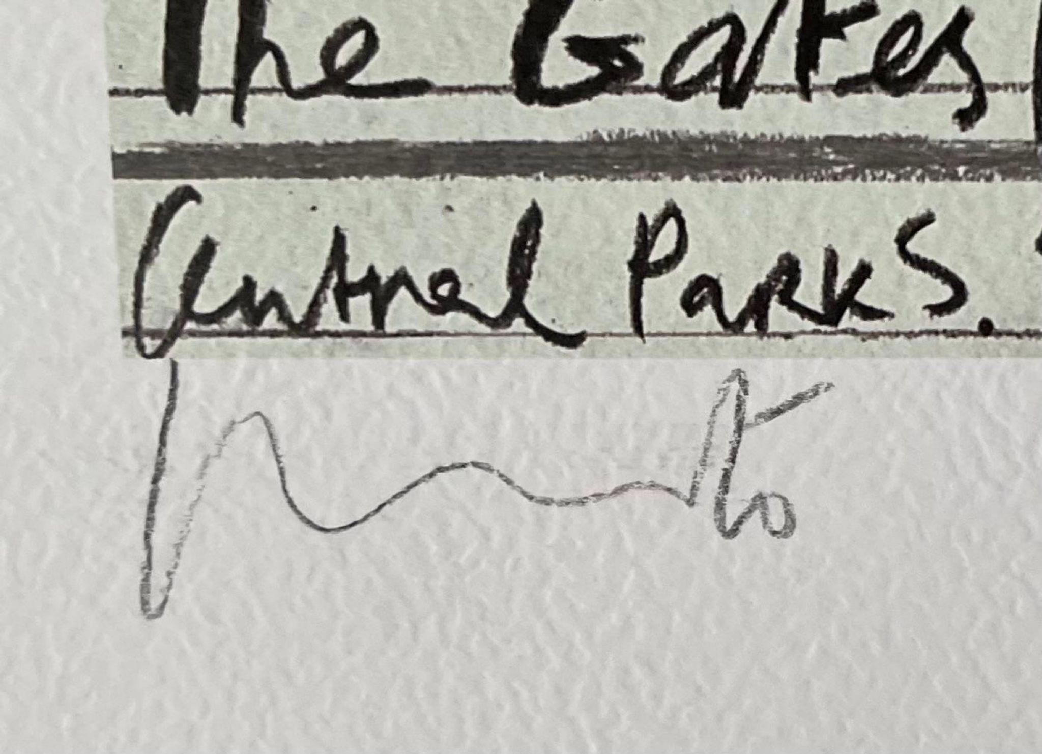 The Gates, cartel de Nueva York Lt Ed de 300, firmado a mano por Christo, procedencia - Print de Christo and Jeanne-Claude