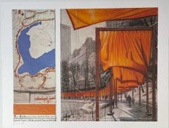 Affiche The Gates, New York City Lt Ed of 300, signée à la main par Christo, provenance