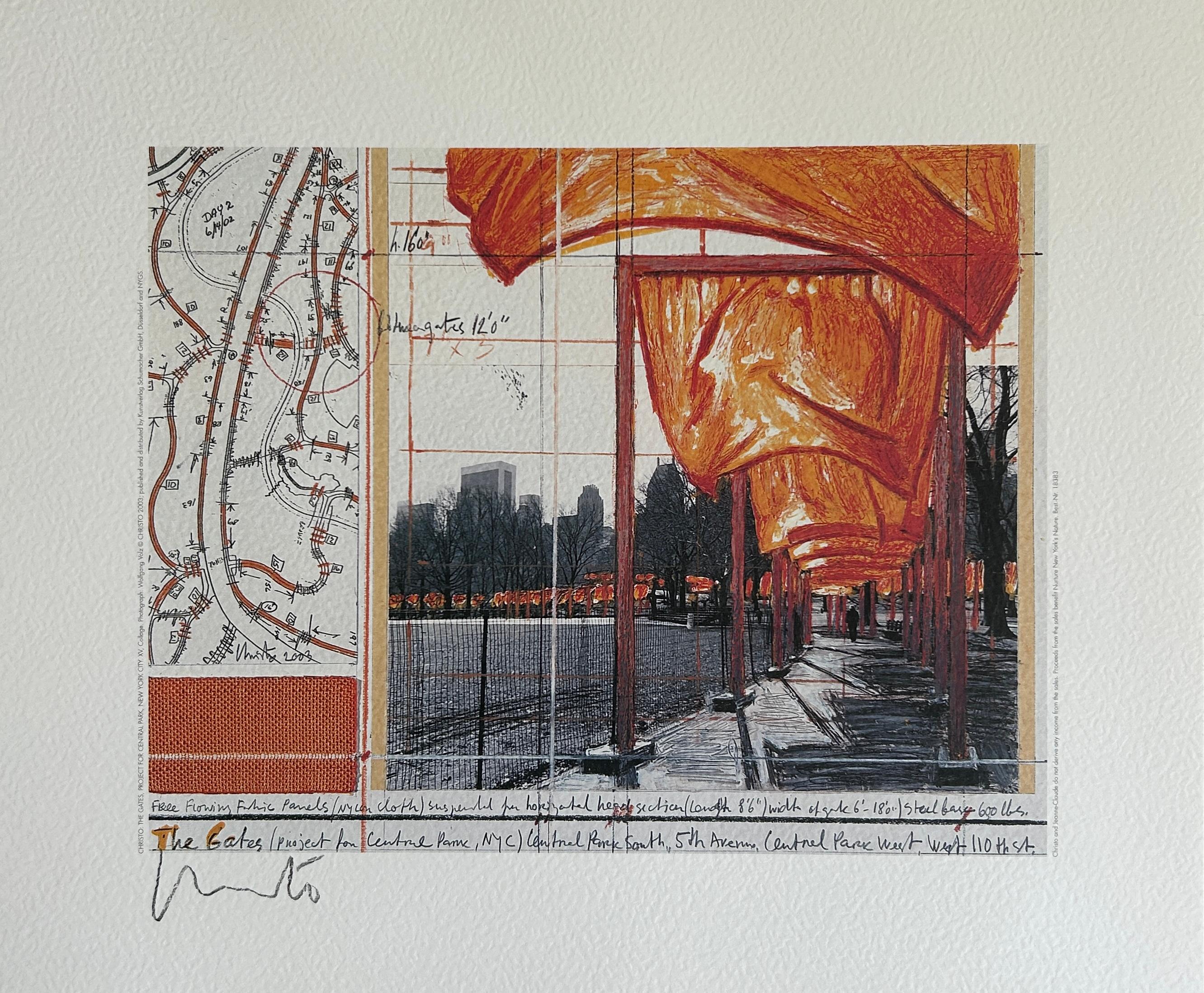 The Gates (Project for Central Park, New York City, XV) Signed Print