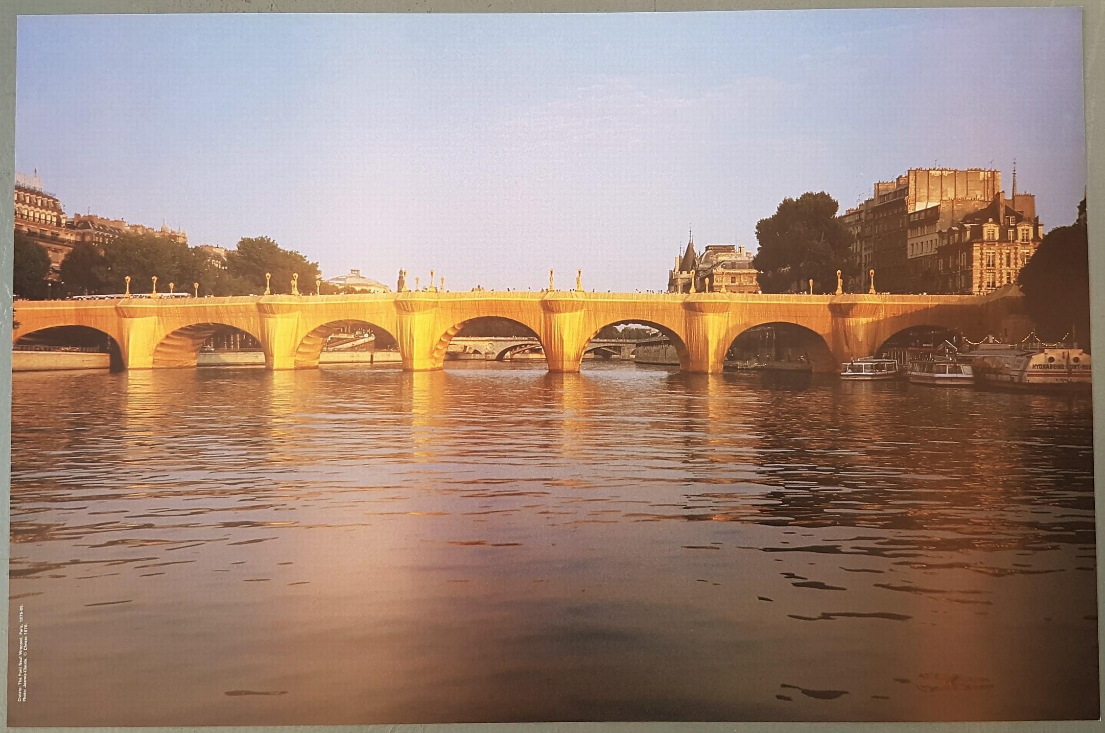 Christo and Jeanne-Claude Landscape Print - The Pont Neuf Wrapped, 1975-85
