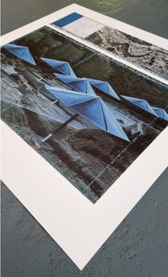 Die Regenschirme (blau)