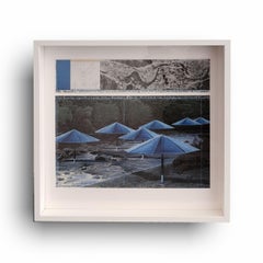 The Umbrellas (Blue) (FRAMED - BLACK OR WHITE - YOU CHOOSE - FREE US SHIPPING)