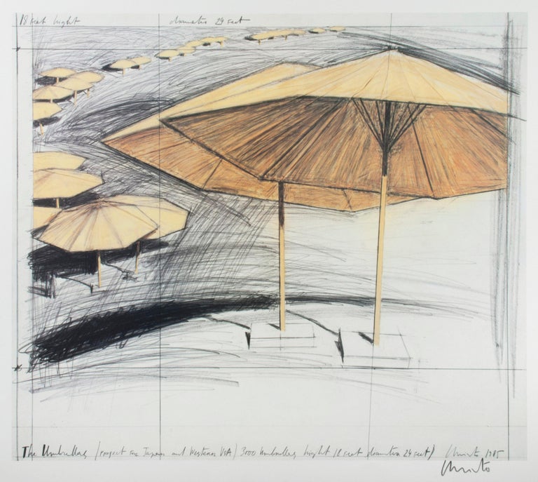 Christo and JeanneClaude The Umbrellas (Horizontal) at 1stDibs