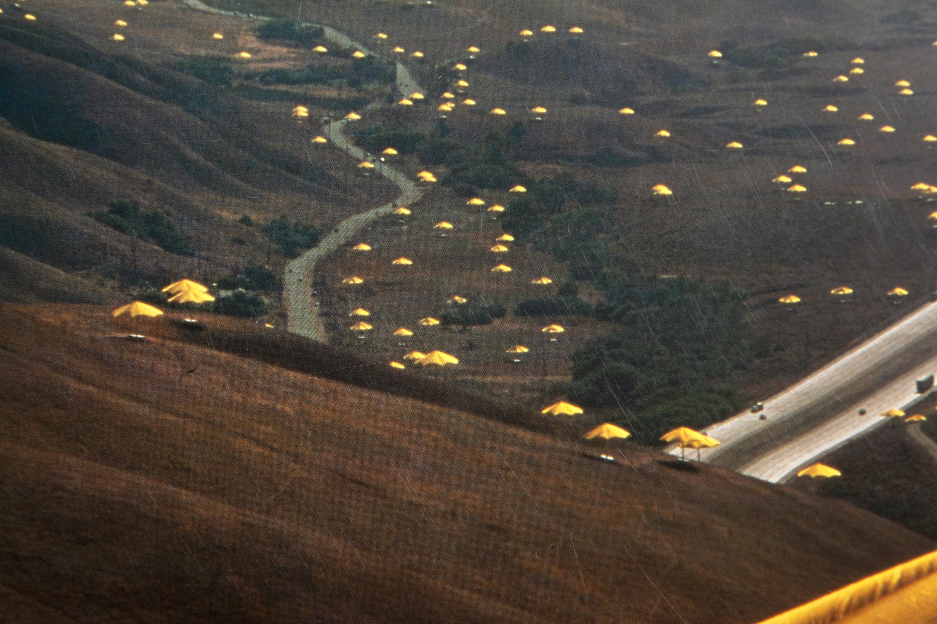 The Umbrellas, Poster, signed in marker by Christo and Jeanne-Claude For Sale 2