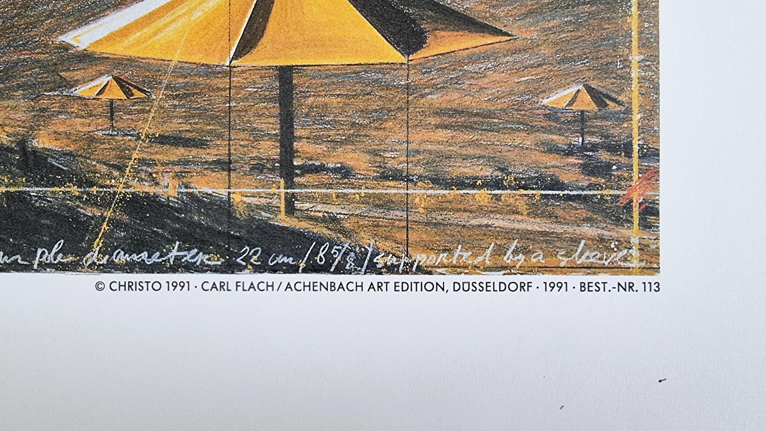 Christo and JeanneClaude The Umbrellas (Yellow) at 1stDibs christo