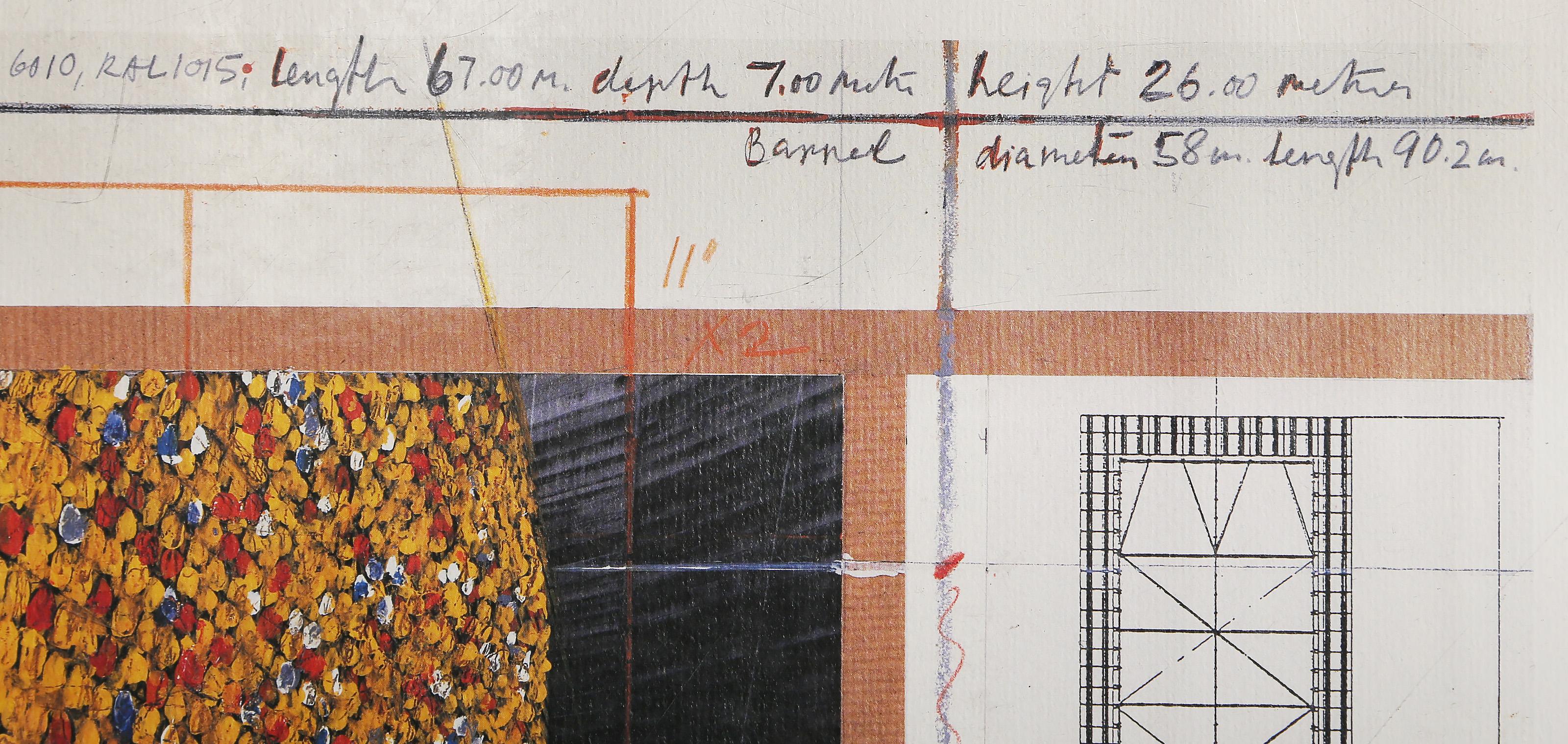 The Wall, Conceptual Poster by Christo and Jeanne-Claude For Sale 2