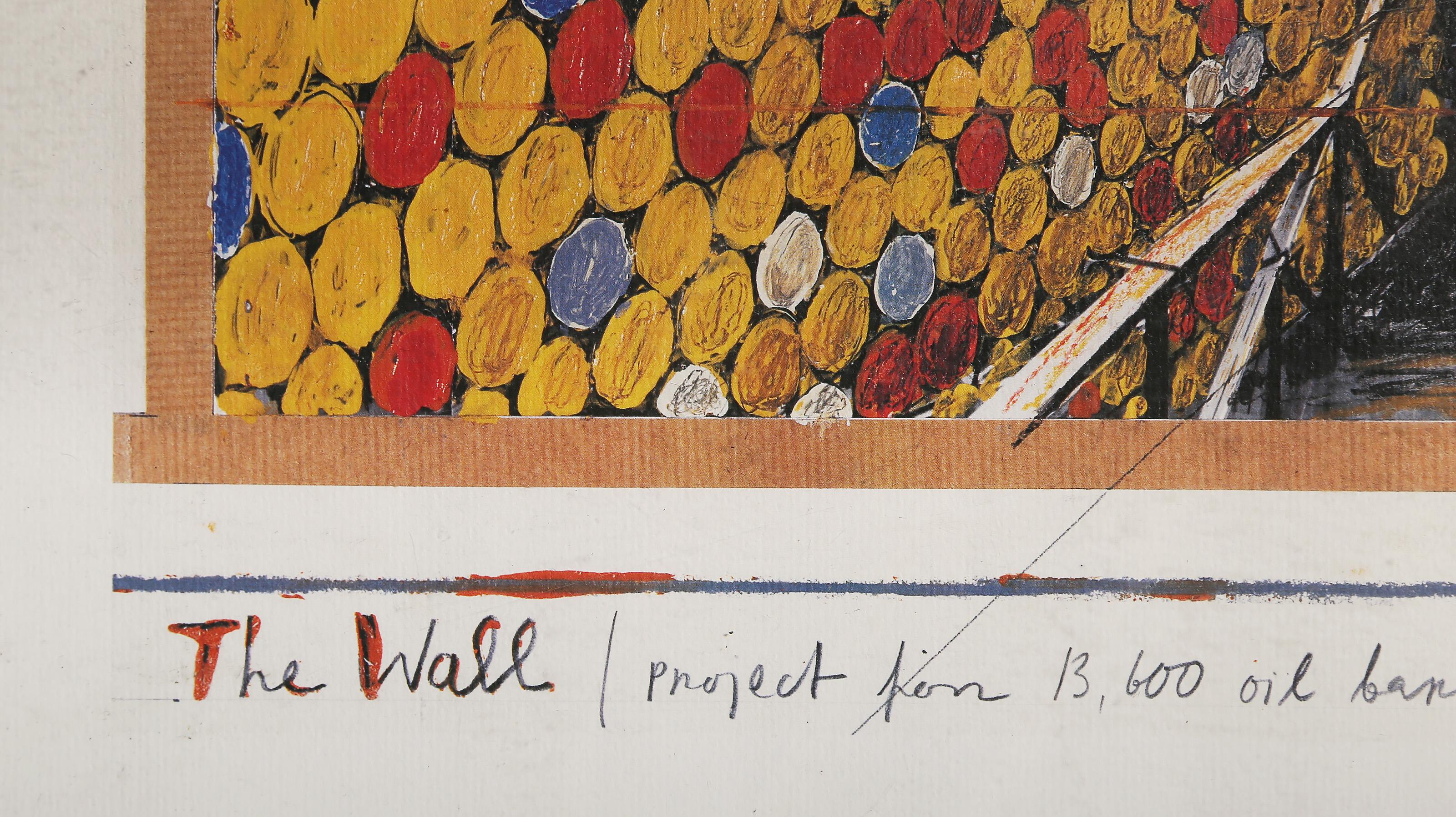 The Wall, Conceptual Poster by Christo and Jeanne-Claude For Sale 4