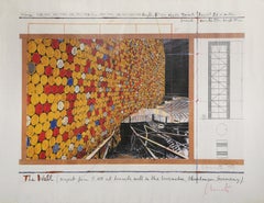Le mur, affiche conceptuelle de Christo et Jeanne-Claude
