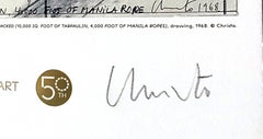 The Wrapped (MCA) Chicago 1969, Lt Ed of 200 w/gold stamp Hand Signed by Christo