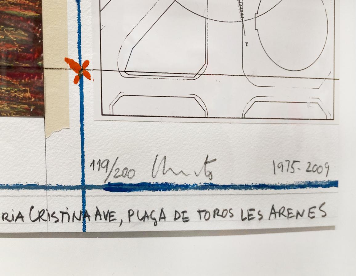 Artiste :  Christo, 
Titre :  Fontaine enveloppée
Date :  2009
Moyen :  Lithographie, Collage
Sans cadre Dimensions :  21.8