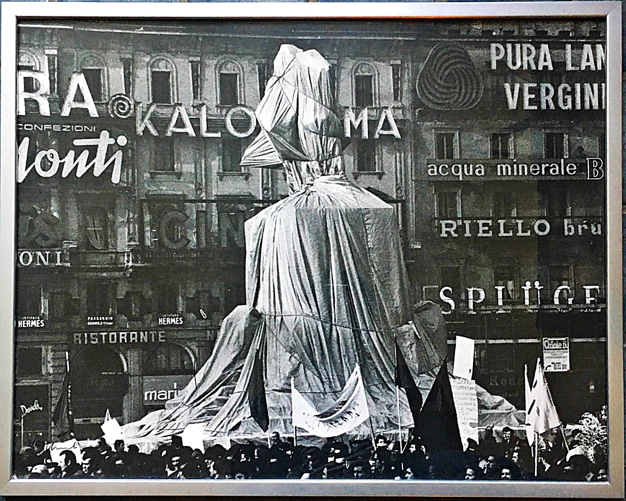 Monument enveloppé de Vittorio Emanuele II (HC signé à la main par Christo), Hugo Mulas