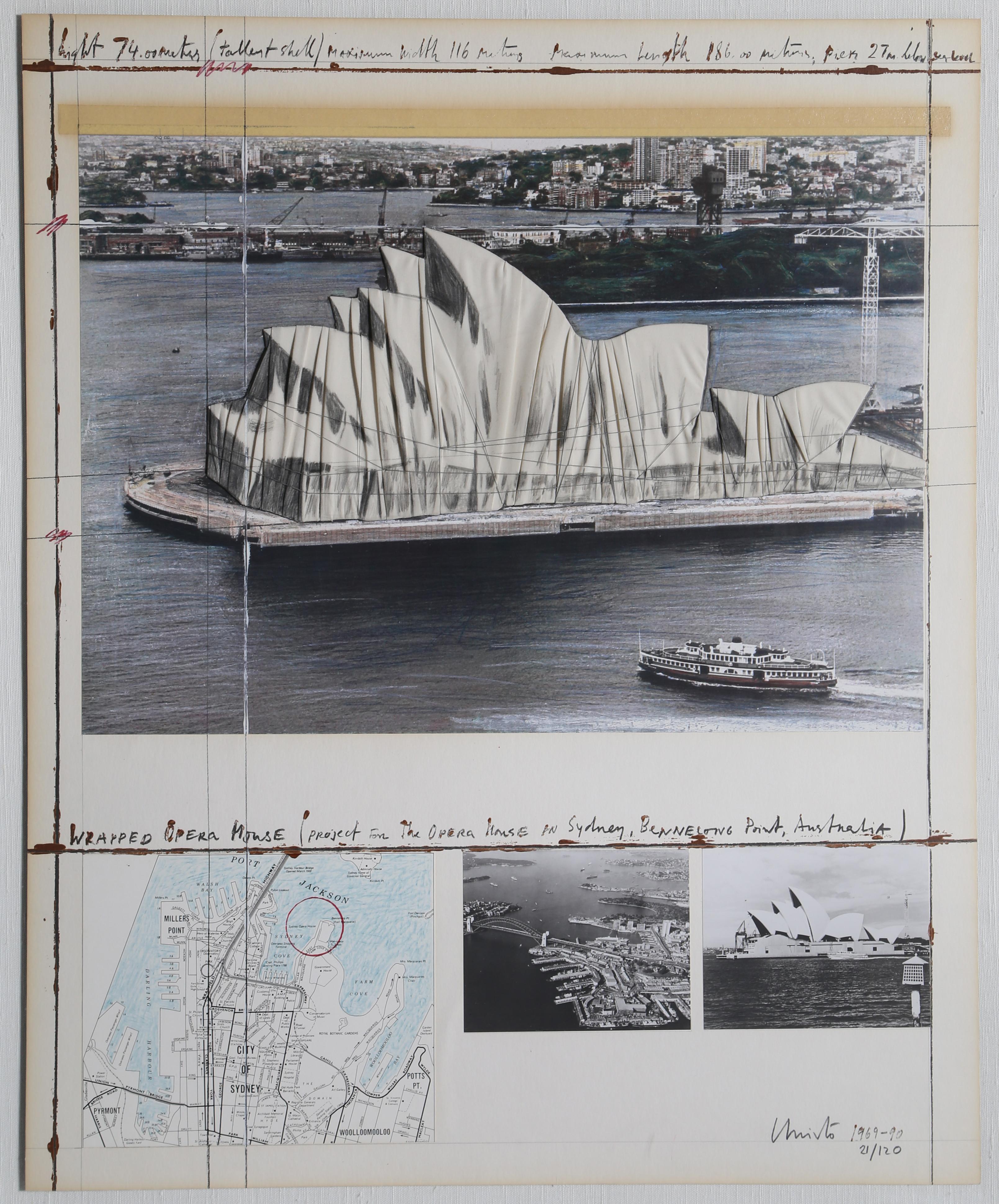 Ópera Envuelta - Proyecto para Sydney - Print de Christo and Jeanne-Claude