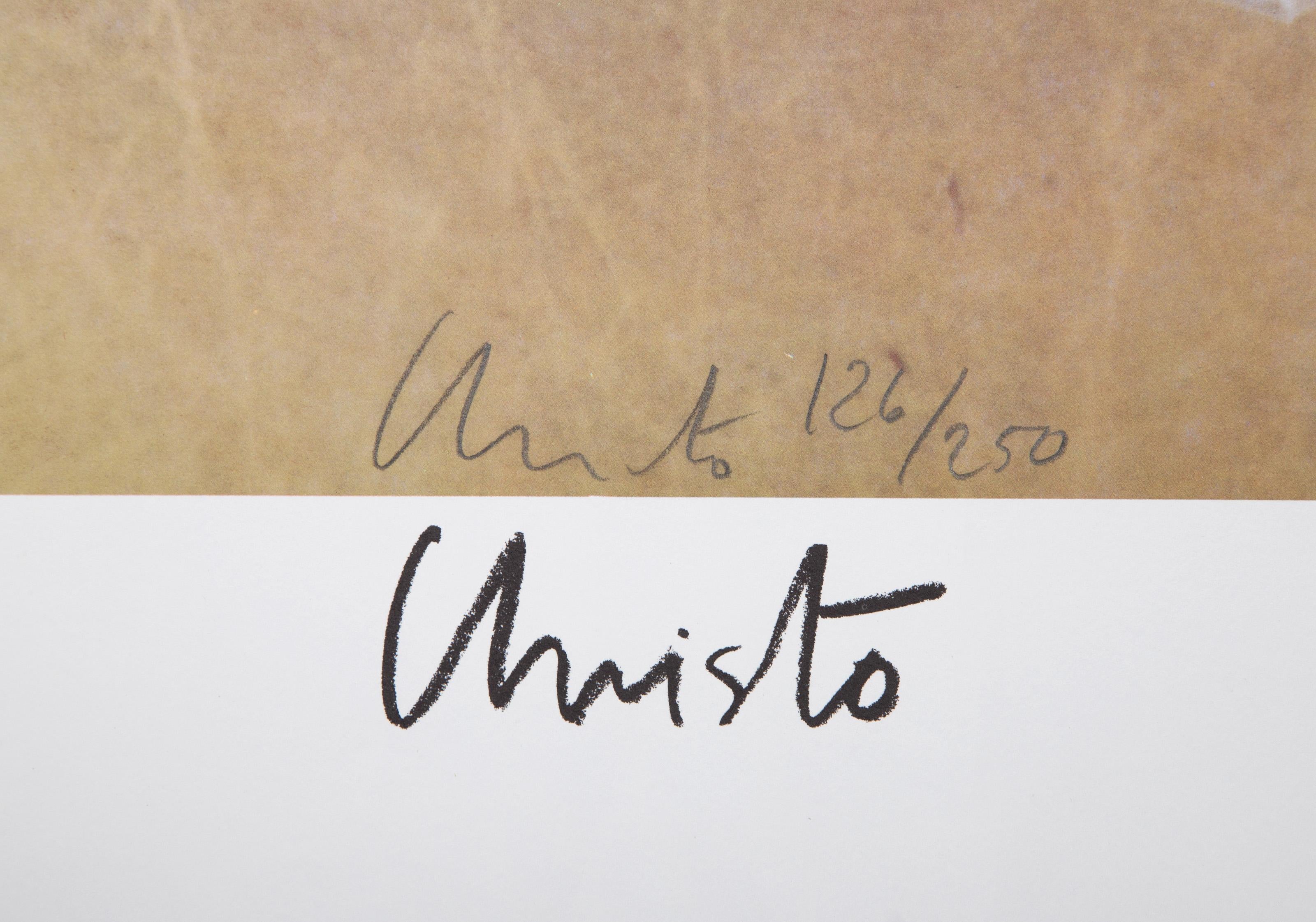 Wrapped Paris Review, Offset Contemporary Lithograph by Christo & Jeanne-Claude For Sale 2