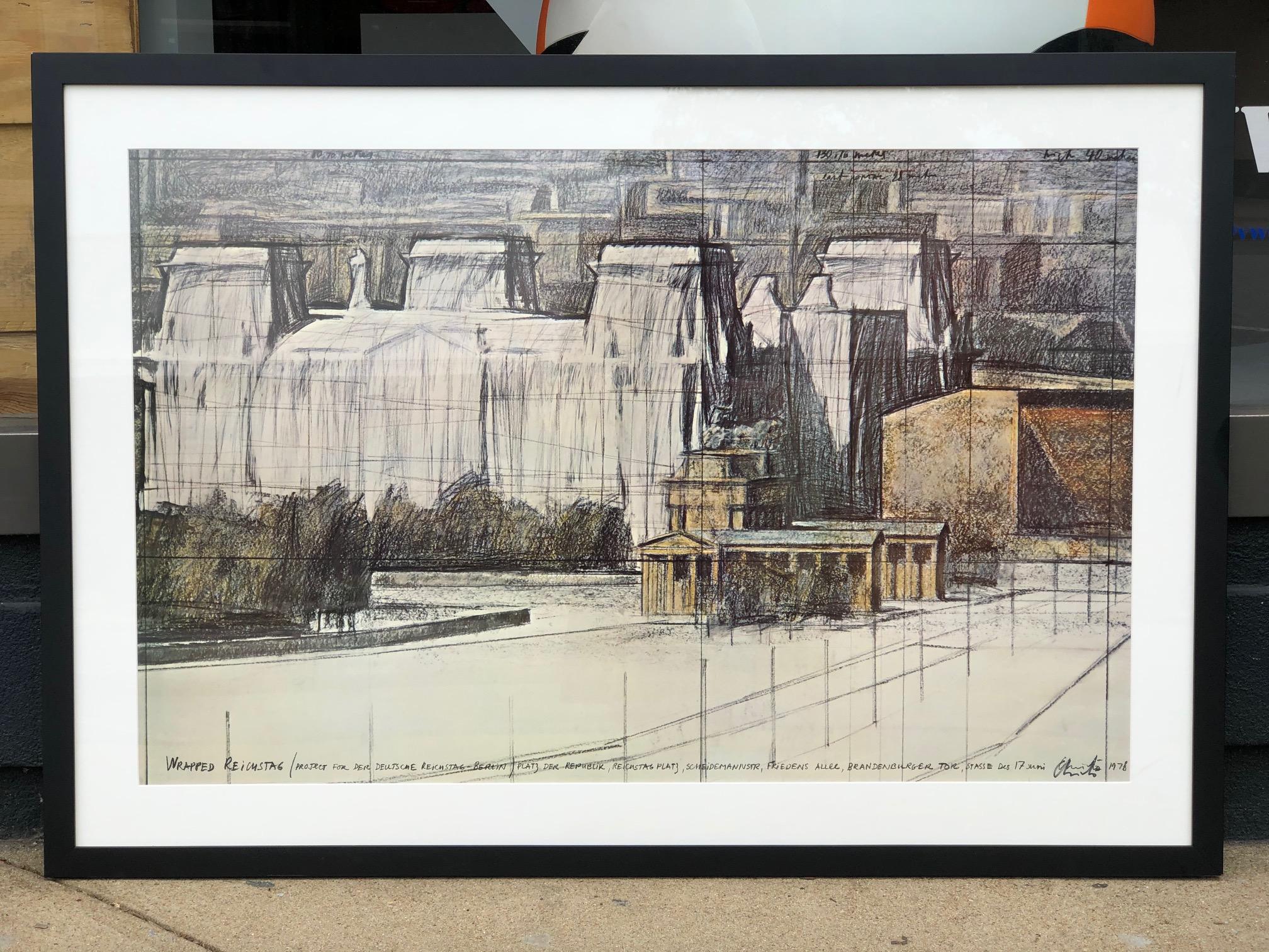 Wrapped Reichstag - Print by Christo and Jeanne-Claude