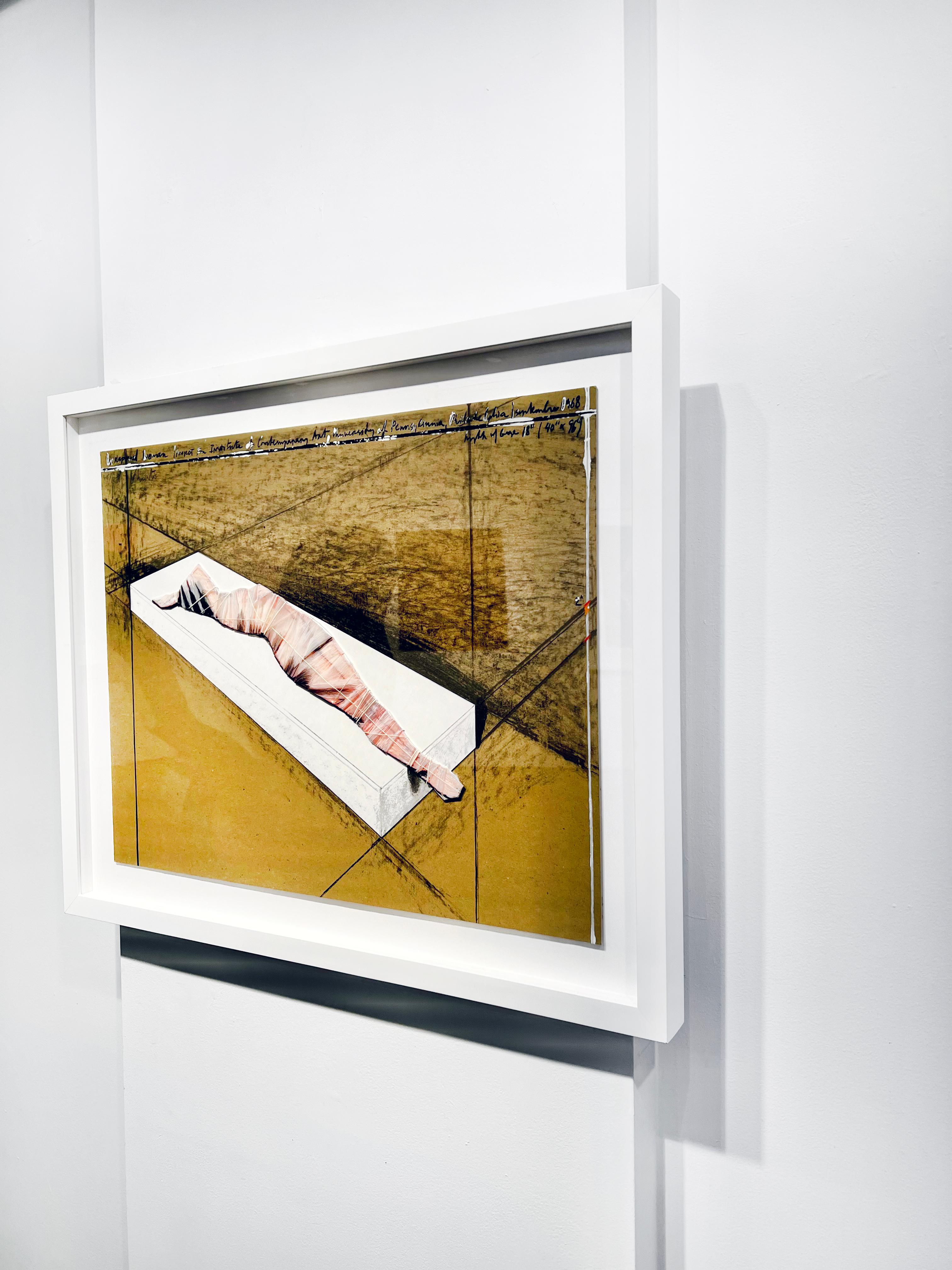 Artiste :  Christo, 
Titre :  Femme enveloppée
Date :  1996
Moyen :  Lithographie
Sans cadre Dimensions :  21.75