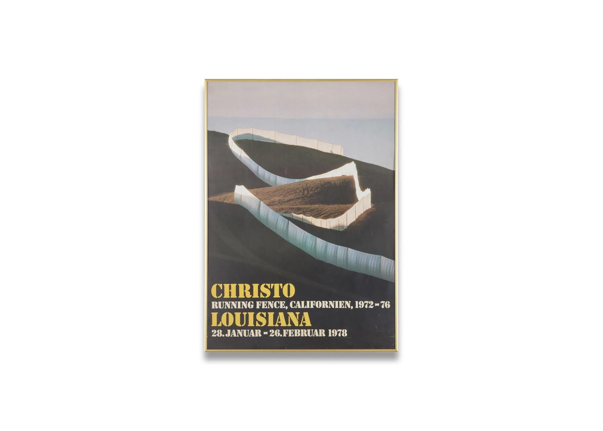 Christo and Jeanne-Claude: Running Fence California (Cartel de la exposición) en Bueno estado para la venta en New York, NY