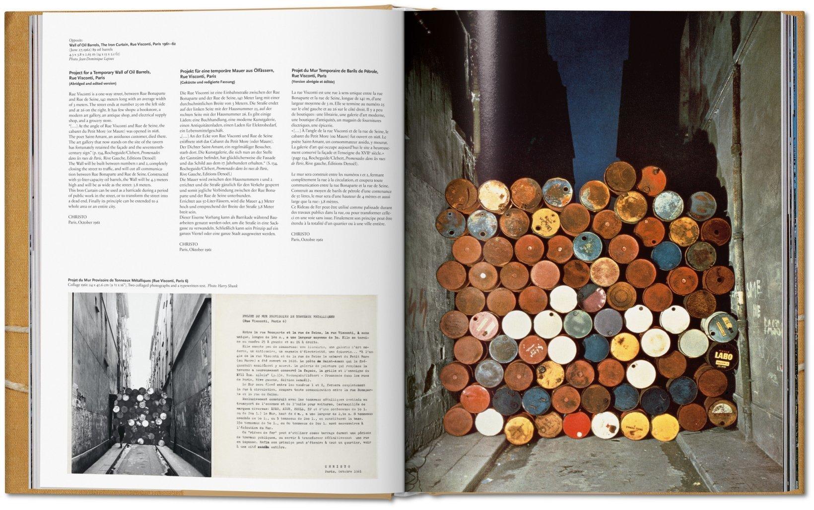 First available as a signed Collector’s Edition designed by Christo himself, this updated extra large edition is the most comprehensive overview of Christo and Jeanne-Claude to date. Hundreds of photographs and drawings trace the couple’s