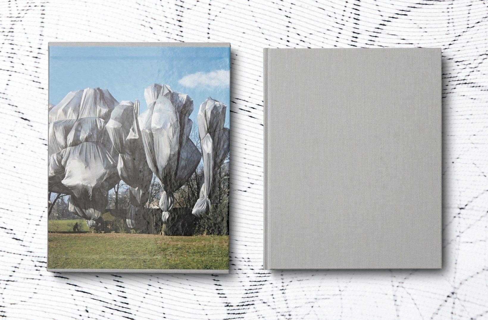 Christo and Jeanne-Claude. Wrapped Trees. Basel 1997–1998. Signed Book & Print In Excellent Condition For Sale In Los Angeles, CA