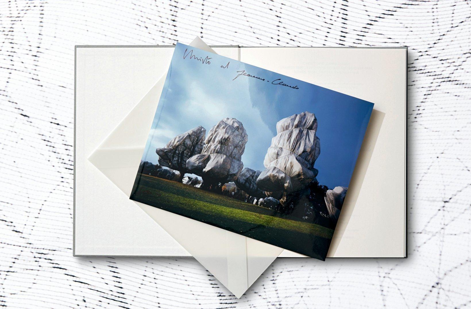 Tissu Jeanne-Claude et Christo Arbres emballés. Bâle 19971998. Livres et estampes signés en vente