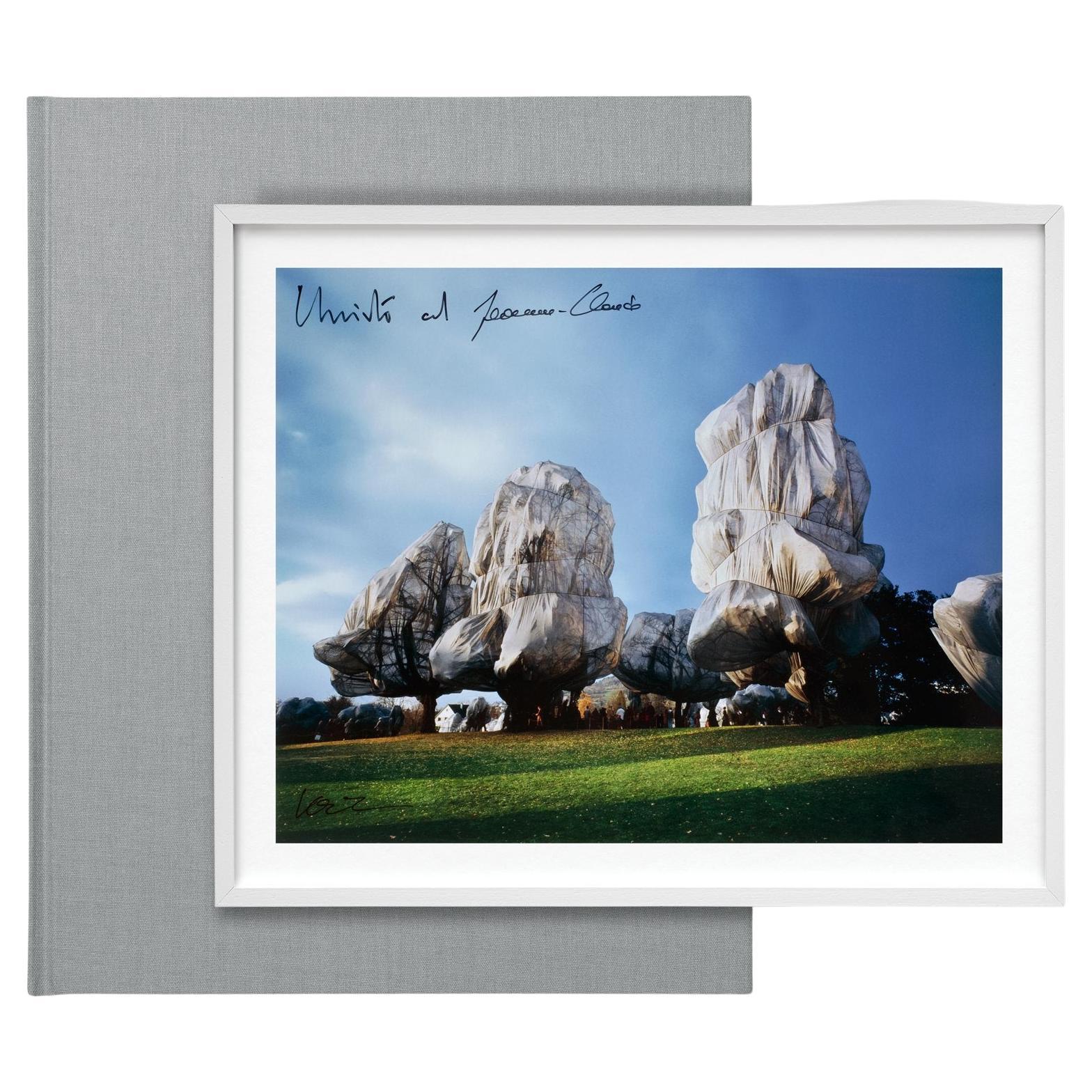 Christo and Jeanne-Claude. Wrapped Trees. Basel 1997–1998. Signed Book & Print