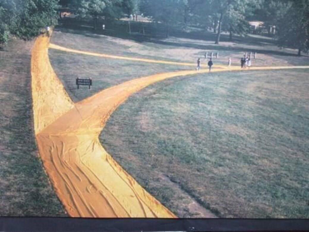 Christo and Jeanne-Claude, Wrapped Walk Ways, Kansas City Missouri, 1977-1978 In Excellent Condition In Sofia, BG