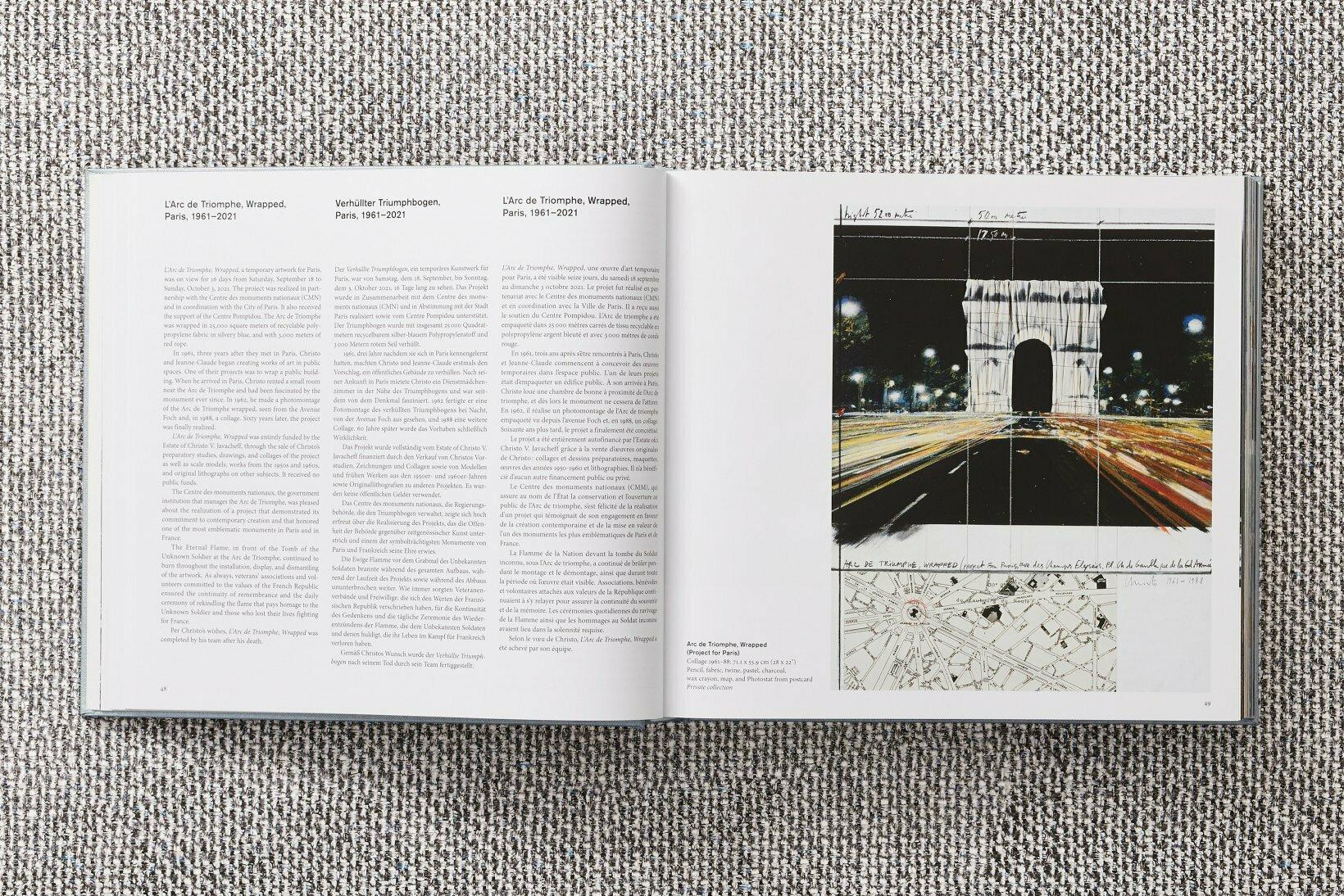 Christo & Jeanne-Claude. L'Arc de Triomphe, Envuelto, París. Libro de edición limitada en venta 1