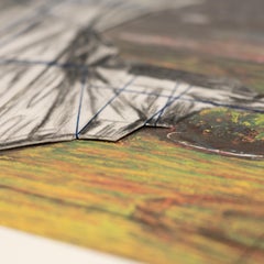 Christo Lithograph-Collage 'Wrapped Fountain', 2009