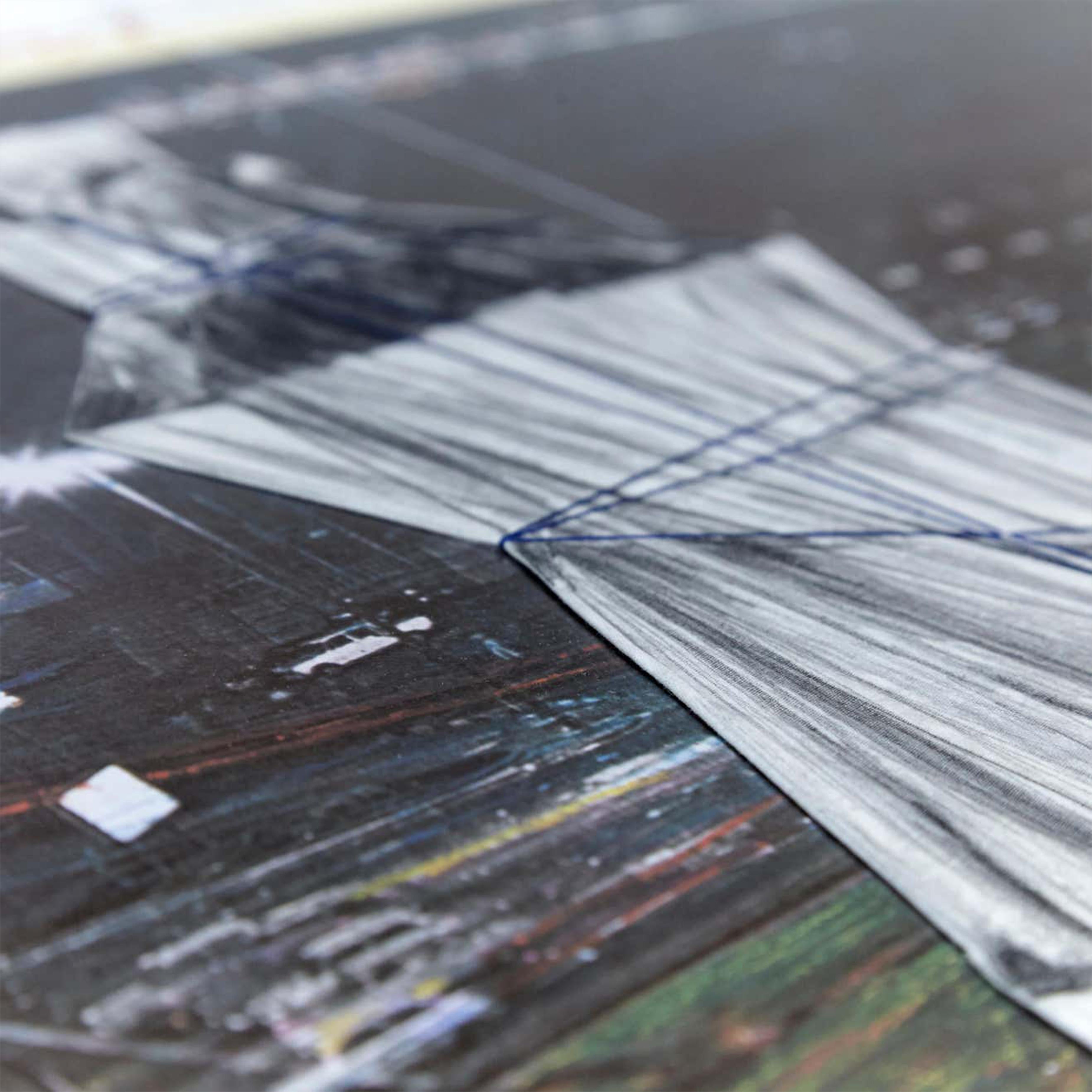 Christo Brunnen mit Lithographie-Collage umwickelt im Angebot 1